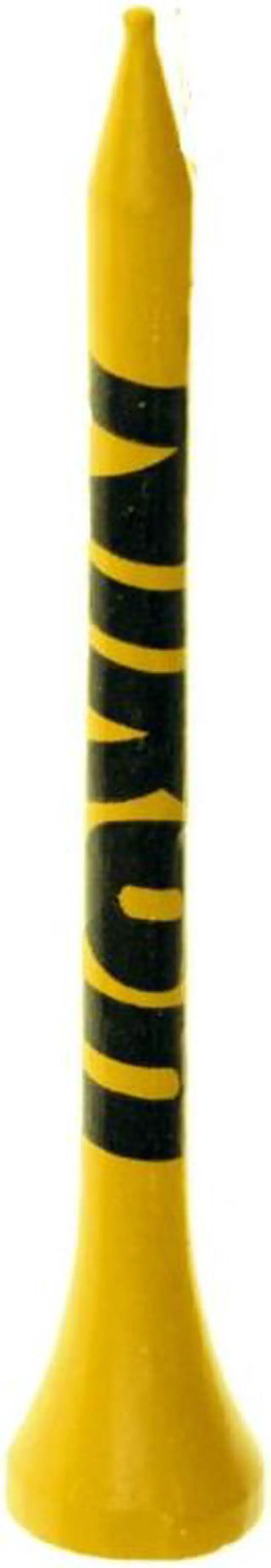 Alt view image 6 of 6 - Nikon NGT-1-WHT 5 Hardwood Construction Golf Tees and Ball Marker(Bright Yellow)