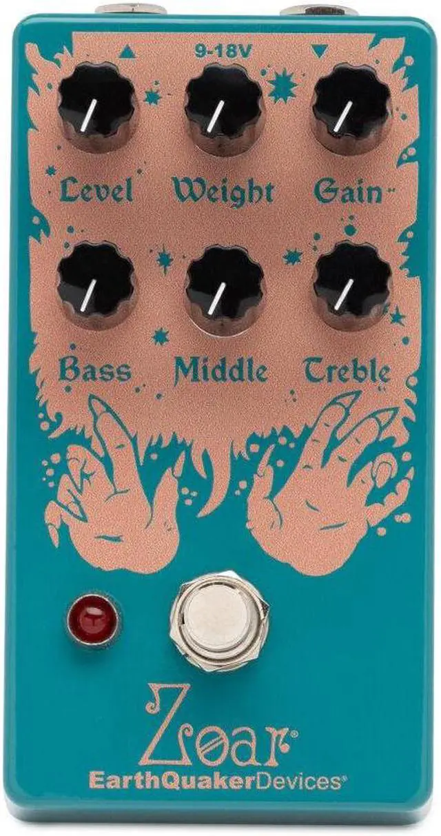 Main image of EarthQuaker Devices Zoar Dynamic Audio Grinder Guitar Effects Pedal (Water Blue)
