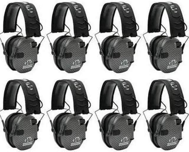 Main image of Walker's Razor Slim Ultra Low Profile Compact Design Earmuffs (Carbon) 8-Pack