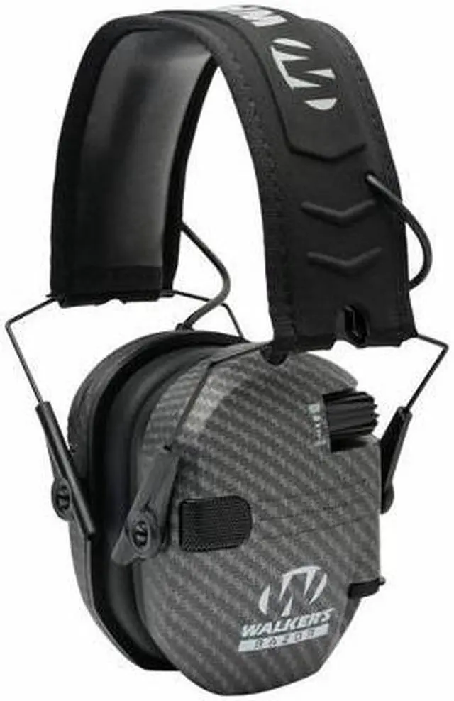 Alt view image 5 of 7 - Walker's Razor Slim Ultra Low Profile Compact Design Earmuffs (Carbon) 8-Pack