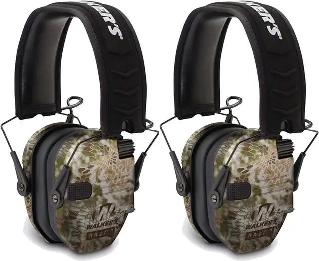 Main image of Walker's Razor Slim Low Profile Compact Design Earmuffs (Camo) 2-Pack
