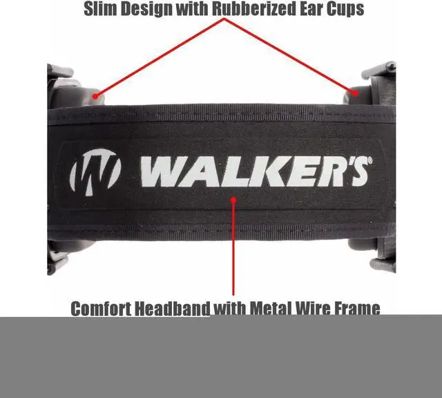 Alt view image 4 of 4 - Walker's Razor Slim Passive Earmuffs, Don't Tread On Me (5 Pack)