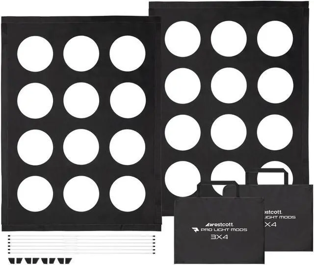 Main image of Westcott Pro Light Adjustable Corner System Mods 3 x 4 with Travel Case (2-Pack)