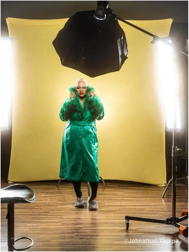 Alt view image 3 of 13 - Westcott X-Drop Pro Wrinkle-Resistant Backdrop (Canary Yellow, 8 x 8 Feet)