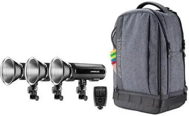Main image of Westcott FJ200 Strobe 3-Light Backpack Kit with Universal Wireless Trigger