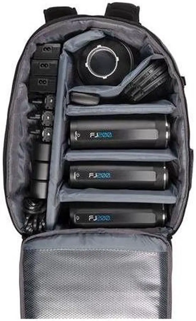 Alt view image 6 of 10 - Westcott FJ200 Strobe 3-Light Backpack Kit with Universal Wireless Trigger