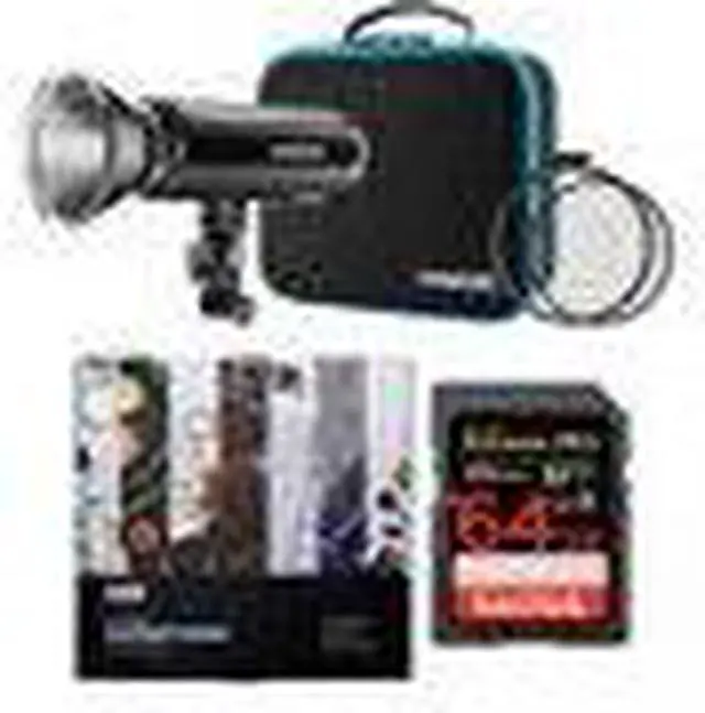 Alt view image 5 of 7 - Westcott FJ200 200Ws Strobe Light with 64GB SD Card and Koah Backdrop Boards