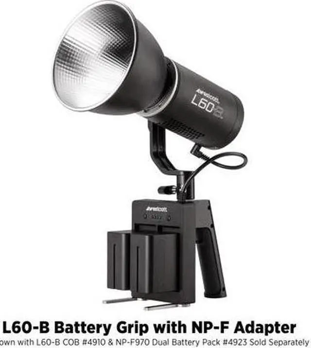 Alt view image 6 of 13 - Westcott L60-B Battery Grip with NP-F Adapter