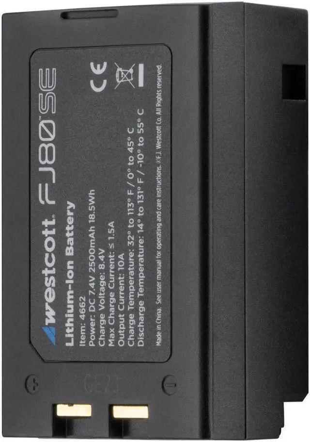 Alt view image 4 of 8 - Westcott FJ80-SE Lithium-Ion Battery