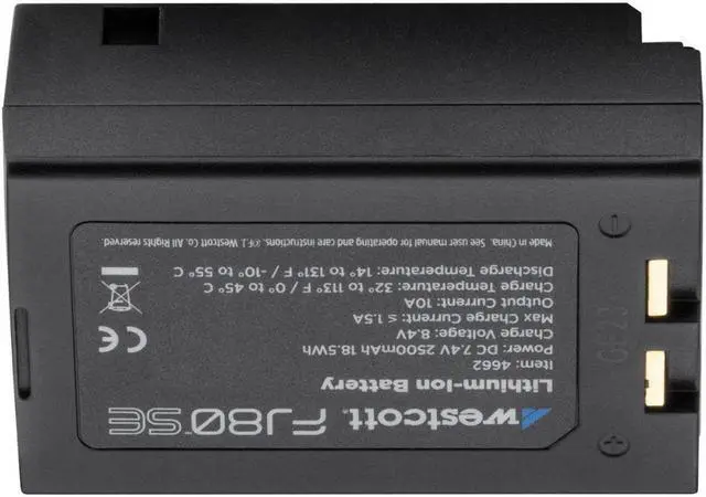 Alt view image 5 of 8 - Westcott FJ80-SE Lithium-Ion Battery