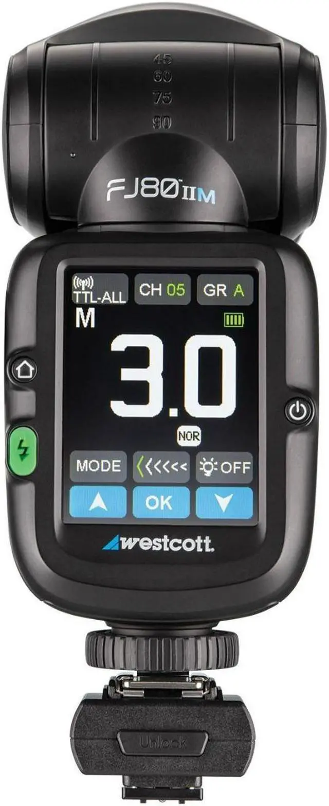 Alt view image 5 of 6 - Westcott FJ80 II Universal Touchscreen Speedlight with Adapter for Sony Bundle