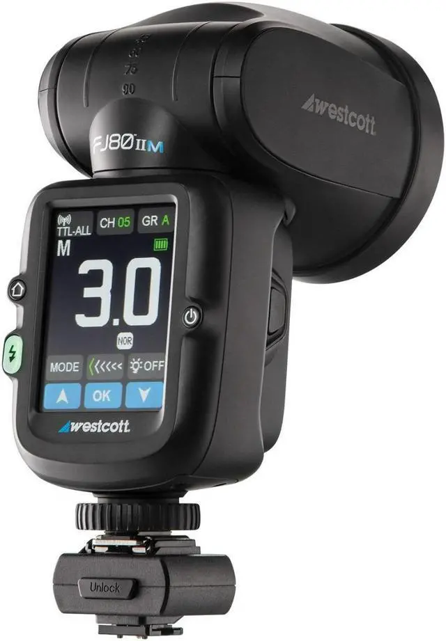 Alt view image 6 of 6 - Westcott FJ80 II Universal Touchscreen Speedlight with Adapter for Sony Bundle