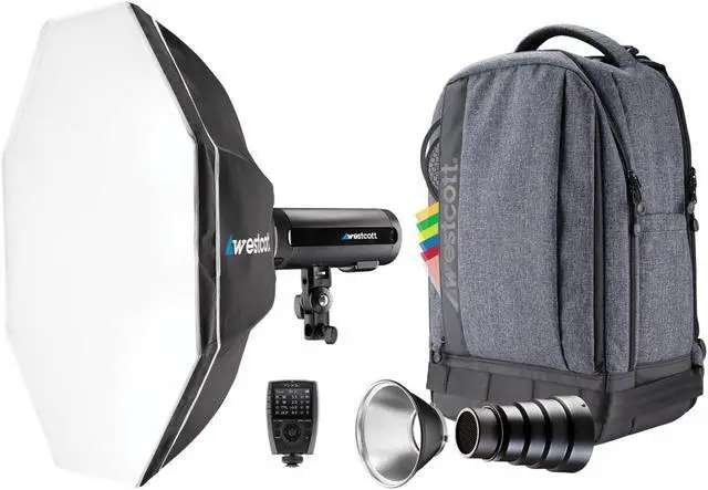 Alt view image 2 of 7 - Westcott FJ200 Strobe 1-Light Backpack Kit with FJ-X3 S Wireless Trigger Bundle
