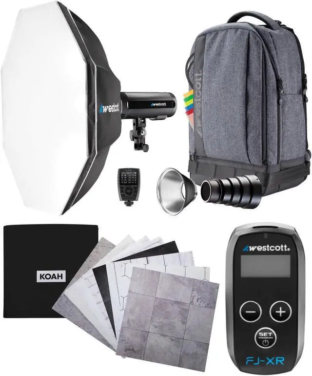 Main image of Westcott FJ200 Strobe 1-Light Backpack Kit with FJ-X3 S Wireless Trigger Bundle