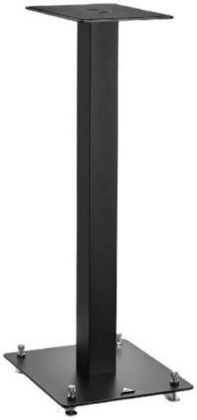 Alt view image 3 of 7 - Triangle S01 Bookshelf Speaker Stands with Non-Slip Felt (Matte Black, Pair)