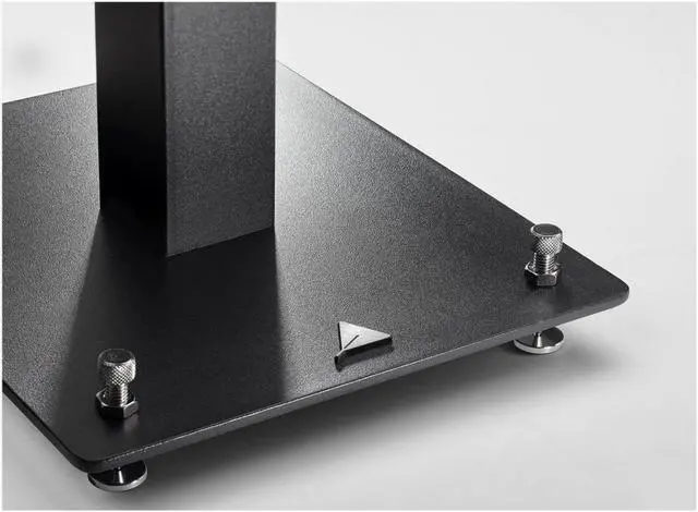 Alt view image 4 of 7 - Triangle S01 Bookshelf Speaker Stands with Non-Slip Felt (Matte Black, Pair)