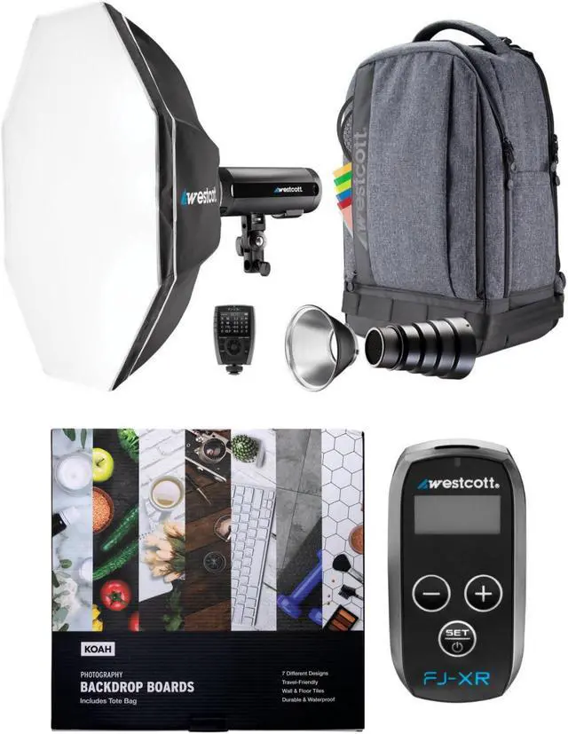 Main image of Westcott FJ200 Strobe 1-Light Backpack Kit and FJ-X3M Wireless Trigger Bundle