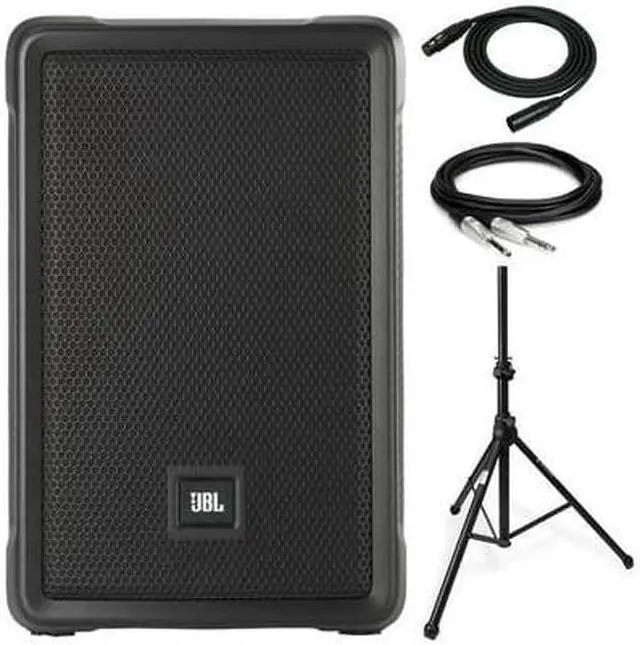 Main image of JBL IRX108BT Powered 8-Inch Portable Bluetooth Speaker Bundle with Accessory