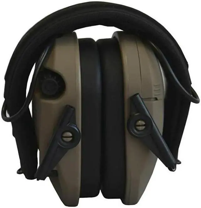 Alt view image 6 of 6 - Walker's Razor Slim Electronic Muff (US Flag-FDE) Sport Bundle with Accessories