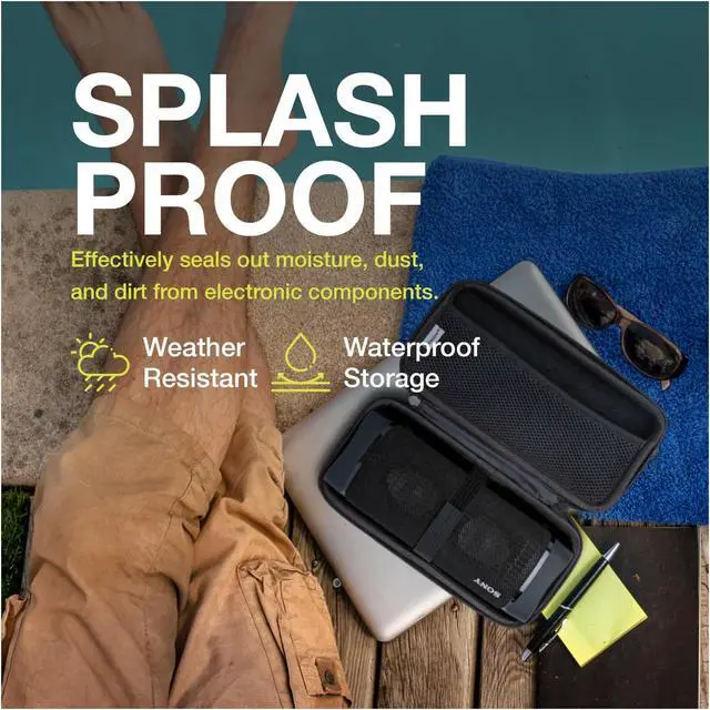 Alt view image 4 of 7 - Knox Gear Hard Travel/Storage Case for Sony SRS-XB33 Portable Bluetooth Speaker