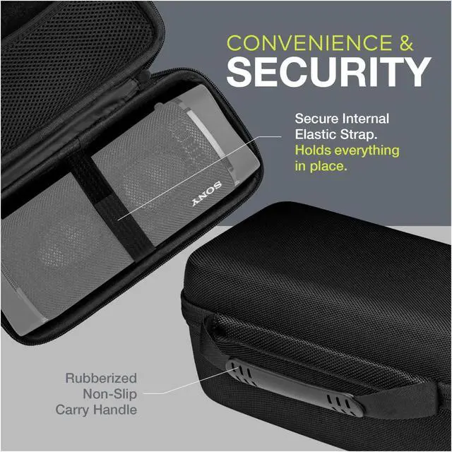 Alt view image 6 of 7 - Knox Gear Hard Travel/Storage Case for Sony SRS-XB33 Portable Bluetooth Speaker
