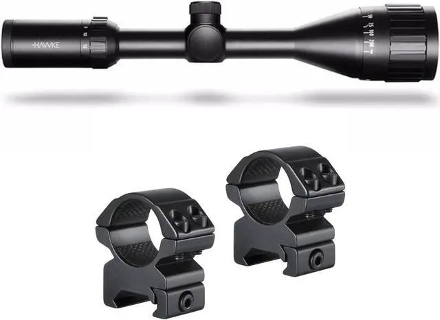 Main image of Hawke Sport Optics Vantage HD 4-12X50AO Mil Dot IR Riflescope with 2-Piece Rings