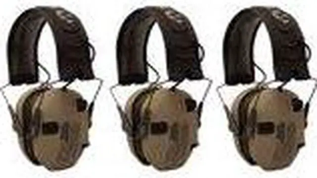 Alt view image 3 of 7 - Walkers Razor Shooting Muffs (Distressed Flag) 3-Pack