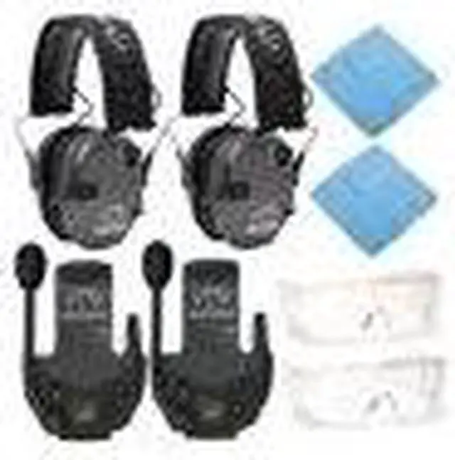 Alt view image 4 of 7 - Walkers Razor Slim Electronic Muff (Carbon, 2-Pack) Bundle