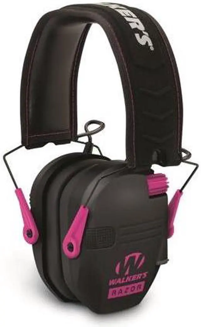 Alt view image 4 of 7 - Walker's Razor Slim Electronic Shooting Muffs 3-Pack, Pink