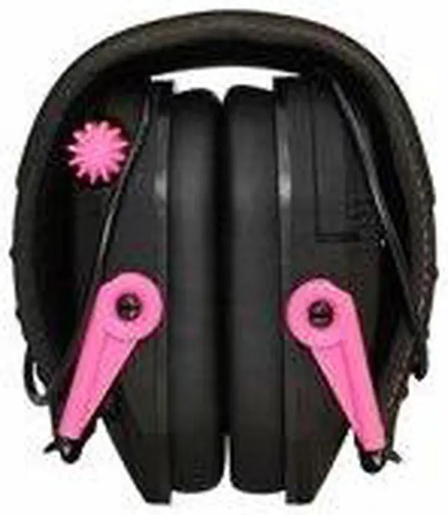 Alt view image 7 of 7 - Walker's Razor Slim Electronic Shooting Muffs 3-Pack, Pink