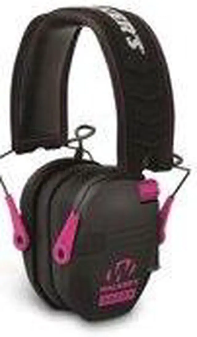Alt view image 6 of 7 - Walker's Razor Slim Electronic Shooting Muffs 3-Pack, Pink