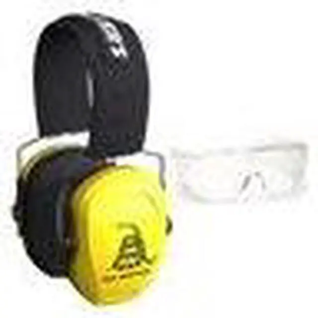 Alt view image 3 of 6 - Walker's Razor Slim Passive Safety Ear Muffs (Yellow, DTOM) w/ OTG Glasses Kit
