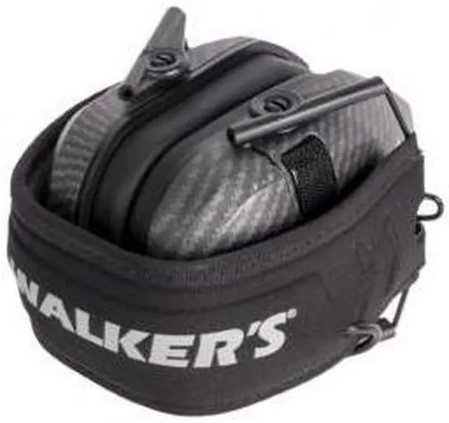 Alt view image 6 of 7 - Walkers Razor Slim Electronic Muff (Carbon) with Walkie Talkie and OTG Glasses