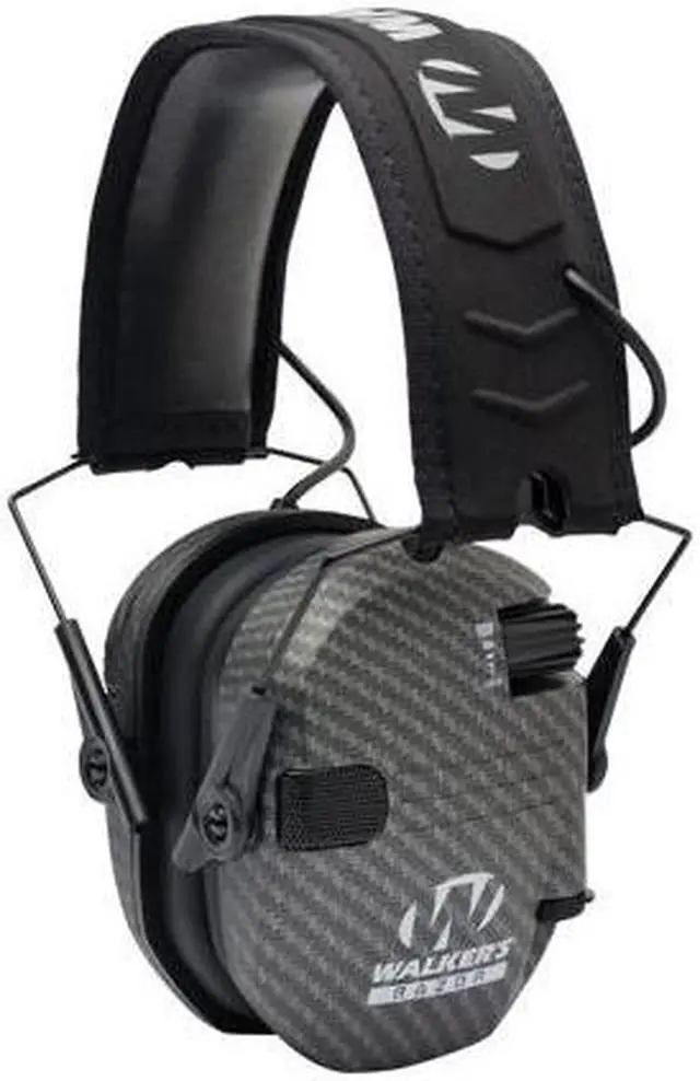Alt view image 7 of 7 - Walkers Razor Slim Electronic Muff (Carbon) with Walkie Talkie and OTG Glasses