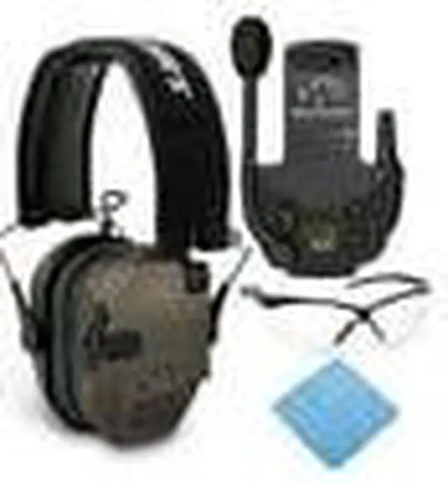 Alt view image 4 of 7 - Walkers Razor Slim Electronic Muff (Flat Dark Earth) with Walkie Talkie Bundle