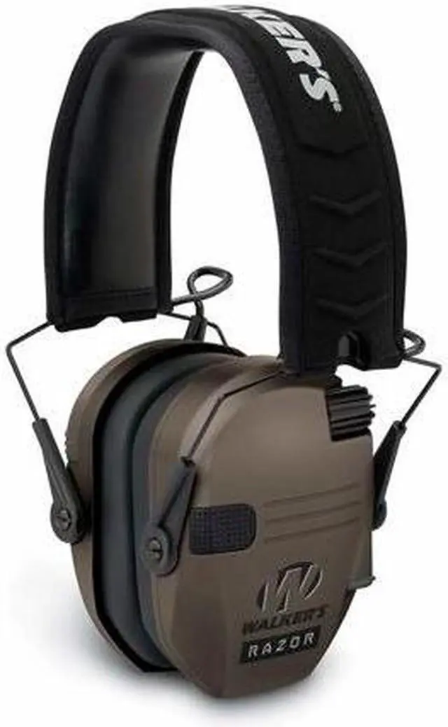 Alt view image 7 of 7 - Walkers Razor Slim Electronic Muff (Flat Dark Earth) with Walkie Talkie Bundle