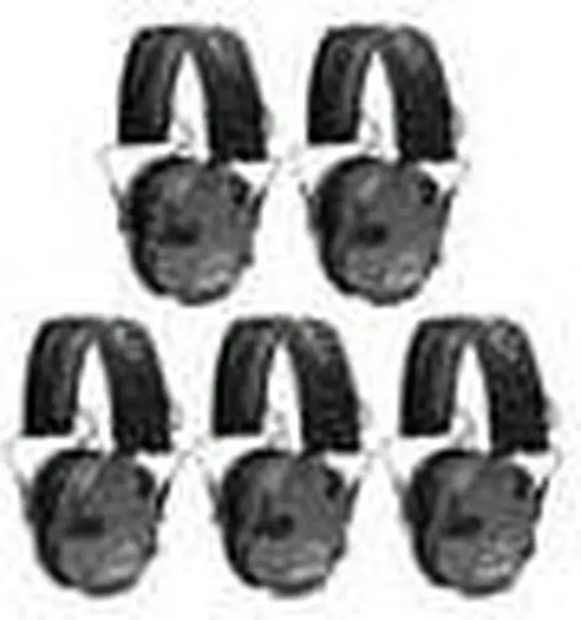Alt view image 4 of 7 - Walker's Razor Slim Electronic Shooting Muffs 5-Pack Bundle (Carbon Gray)