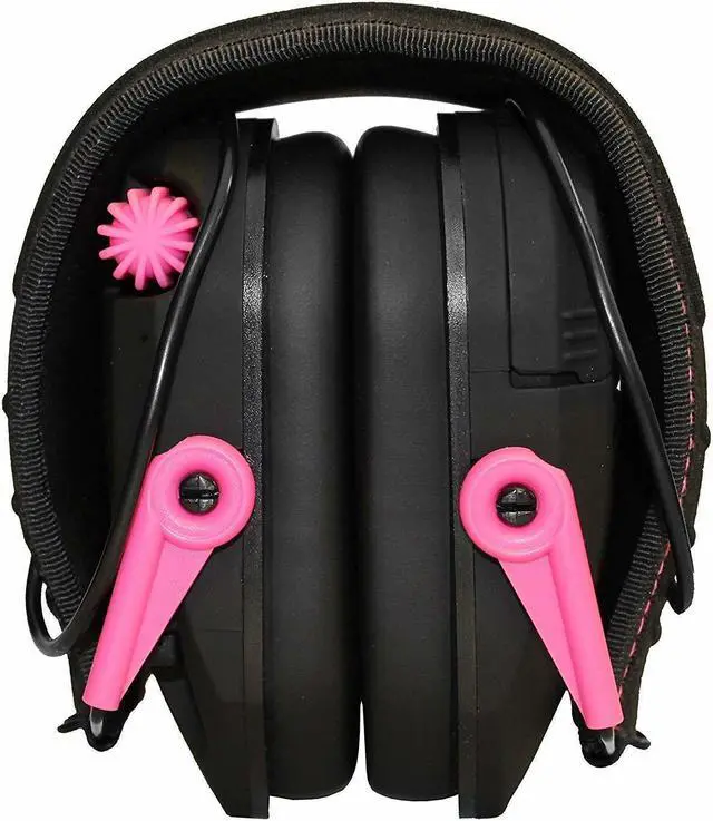 Alt view image 3 of 3 - Walker's Razor Slim Electronic Shooting Muffs 2-Pack, Pink