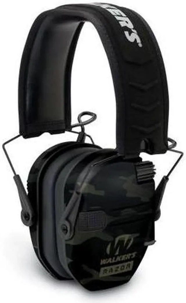 Alt view image 5 of 7 - Walkers Razor Slim Electronic Muff (Kryptek Camo) with Walkie Talkie Bundle