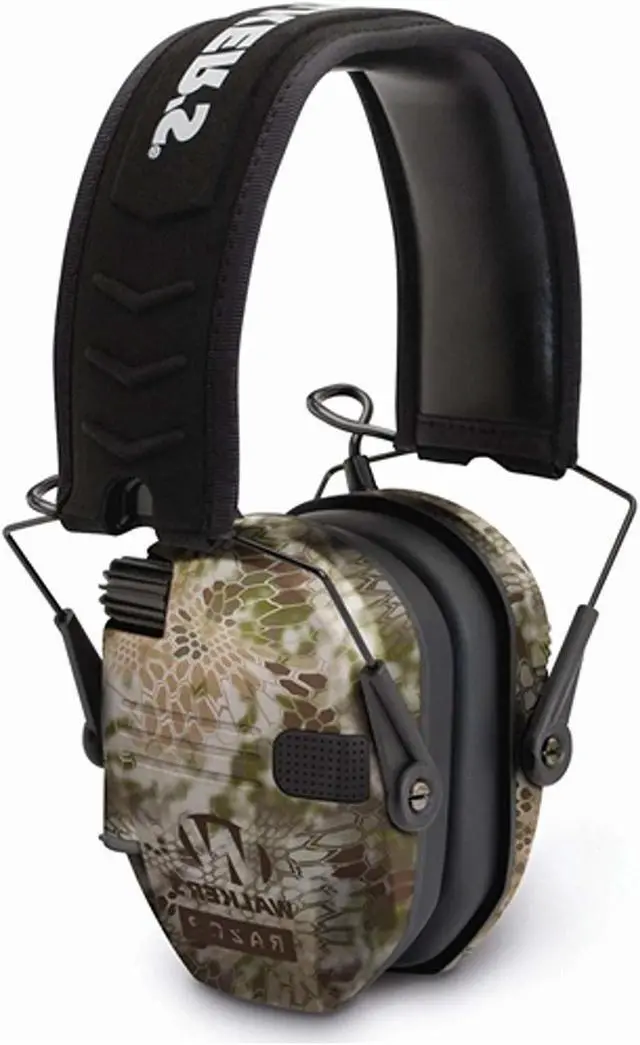 Alt view image 4 of 4 - Walker's Razor Slim Electronic Shooting Muffs 4-Pack, Kryptek Camo
