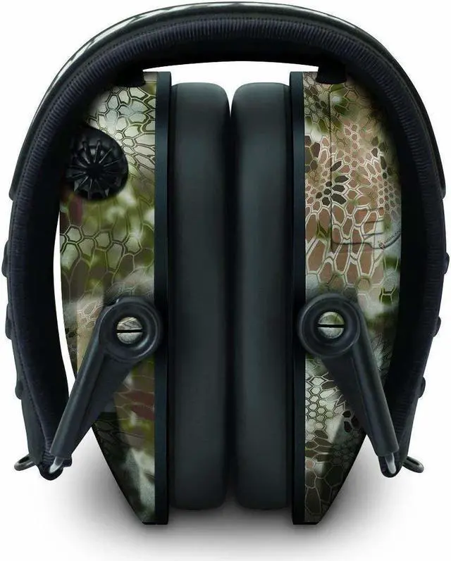 Alt view image 2 of 7 - Walkers Razor Slim Electronic Muff (Kryptek Camo) with Case