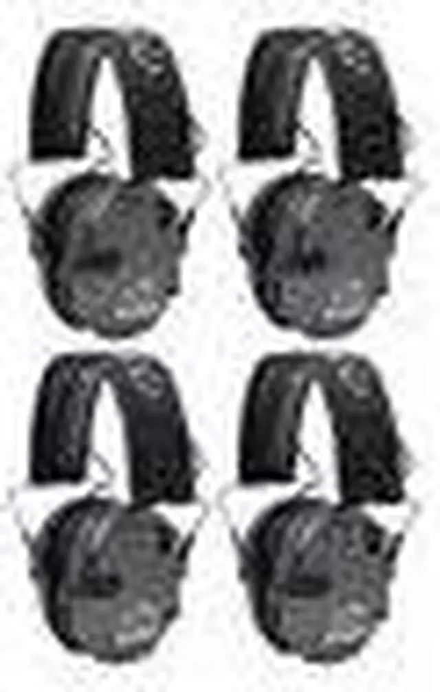 Alt view image 4 of 7 - Walker's Razor Slim Electronic Shooting Muffs 4-Pack Bundle (Carbon Gray)