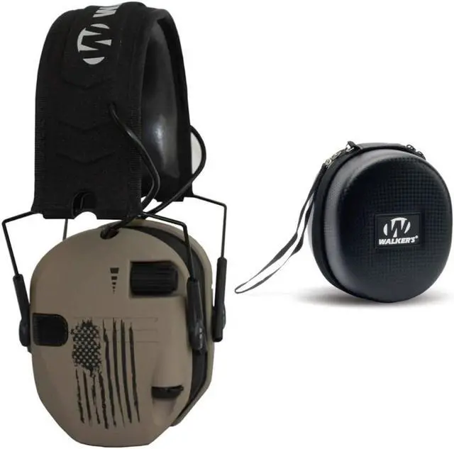 Main image of Walkers Razor Digital Electronic Ear Muff (US Flag-FDE) Bundle