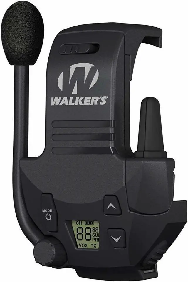 Alt view image 2 of 5 - Walkers Razor Electronic Muffs (Light Teal, 2-Pack) with Walkie Talkies