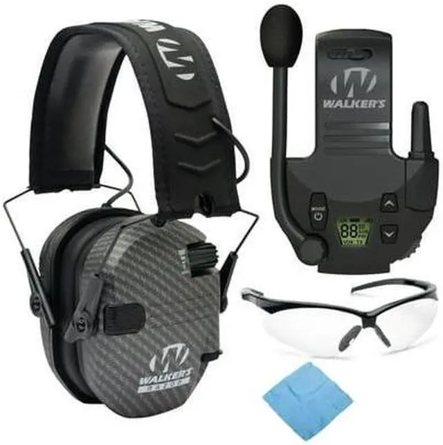 Main image of Walkers Razor Slim Electronic Muff (Carbon) Bundle