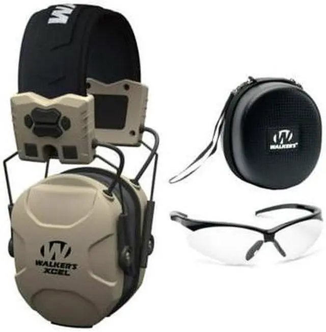 Main image of Walker's XCEL 100 Digital Electronic Muff Glasses and Case Kit