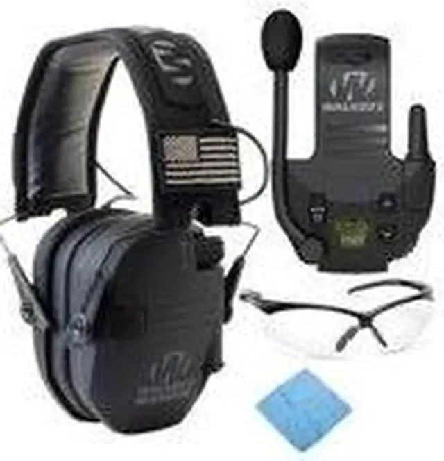 Alt view image 3 of 7 - Walker's Razor Slim Electronic Muff (Black Patriot Version) Bundle