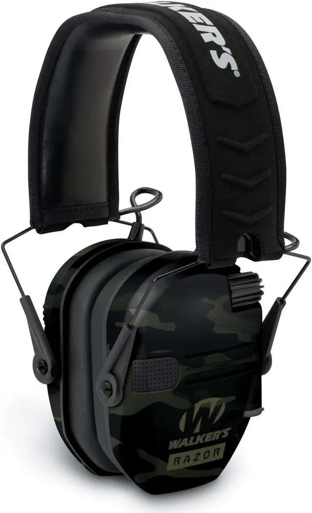 Alt view image 2 of 6 - Walkers Razor Slim Electronic Muff (MultiCam Camo Gray) Bundle