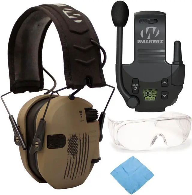 Main image of Walker's Razor Slim Electronic Shooting Hearing Protection Muff Bundle