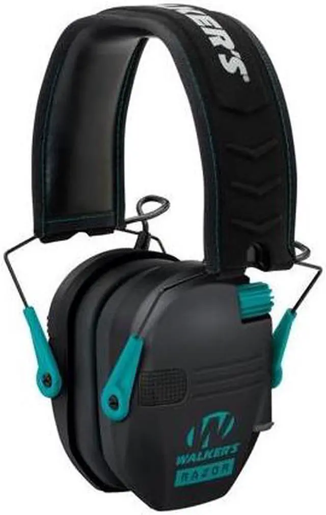 Alt view image 7 of 7 - Walker's Razor Slim Electronic Shooting Muffs 3-Pack (Teal)
